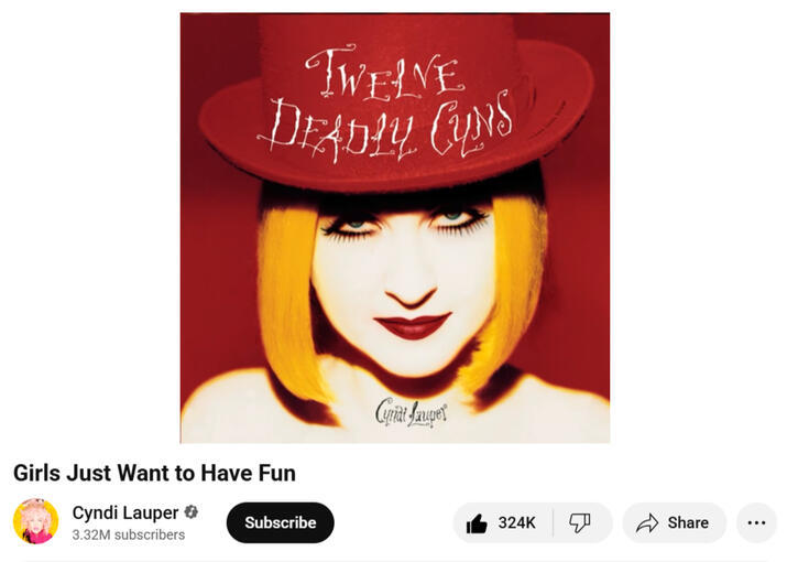 Girls Just Wanna Have Fun - Cyndi Lauper